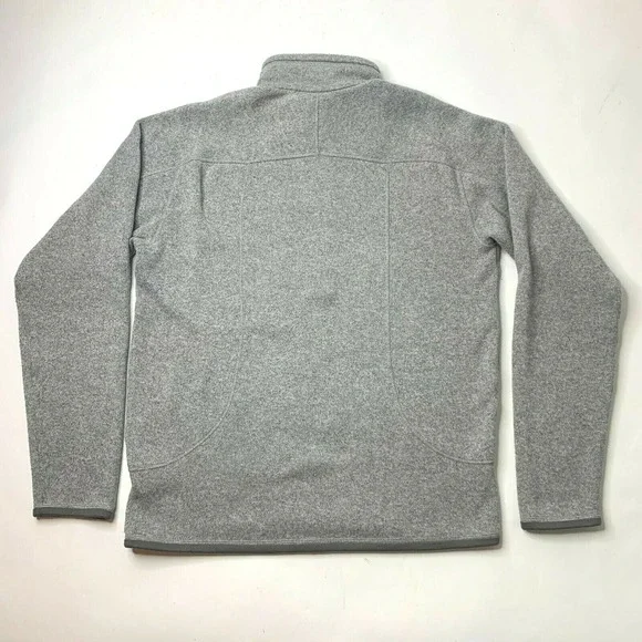 Patagonia Better Sweater Size Small Mens Heather Gray 1/2 Zip with Fleece Jacket